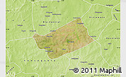 Satellite Map of MPessoba, physical outside