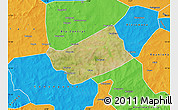 Satellite Map of MPessoba, political outside