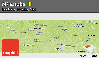 Physical Panoramic Map of MPessoba