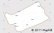 Classic Style Simple Map of MPessoba, cropped outside