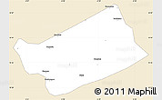 Classic Style Simple Map of MPessoba, single color outside