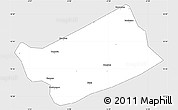 Silver Style Simple Map of MPessoba, single color outside