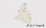 Shaded Relief 3D Map of Zangasso, cropped outside