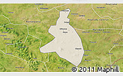 Shaded Relief 3D Map of Zangasso, satellite outside