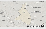 Shaded Relief 3D Map of Zangasso, semi-desaturated