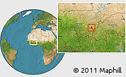Satellite Location Map of Zangasso