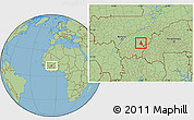 Savanna Style Location Map of Zangasso