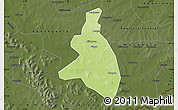 Physical Map of Zangasso, darken