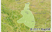 Physical Map of Zangasso, satellite outside