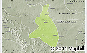 Physical Map of Zangasso, semi-desaturated
