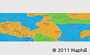 Political Panoramic Map of Zangasso
