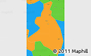 Political Simple Map of Zangasso