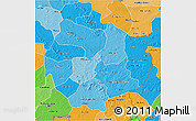 Political Shades 3D Map of Sikasso