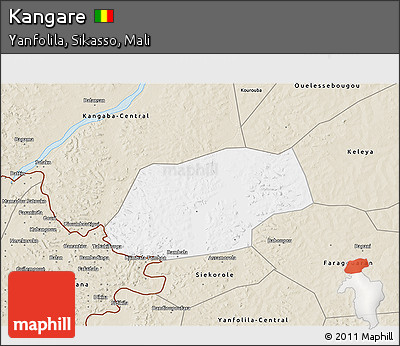 Classic Style 3D Map of Kangare