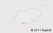 Silver Style 3D Map of Kangare, single color outside