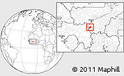 Blank Location Map of Kangare, highlighted parent region