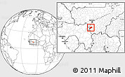 Blank Location Map of Kangare