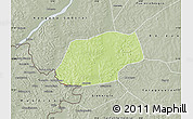 Physical Map of Kangare, semi-desaturated