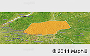 Political Panoramic Map of Kangare, satellite outside