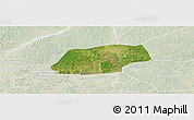Satellite Panoramic Map of Kangare, lighten
