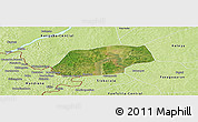 Satellite Panoramic Map of Kangare, physical outside