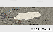 Shaded Relief Panoramic Map of Kangare, darken
