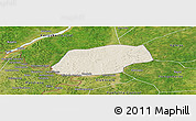 Shaded Relief Panoramic Map of Kangare, satellite outside