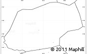 Blank Simple Map of Kangare, no labels