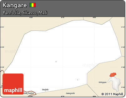 Classic Style Simple Map of Kangare