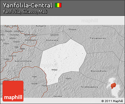 Gray 3D Map of Yanfolila-Central