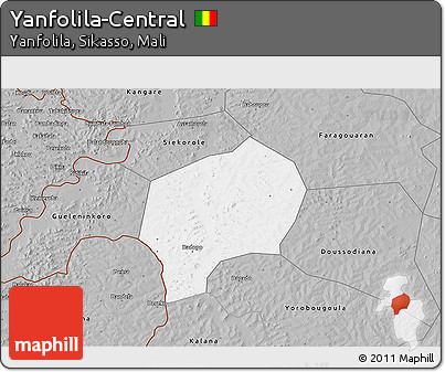 Gray 3D Map of Yanfolila-Central