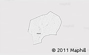 Silver Style 3D Map of Yanfolila-Central, single color outside