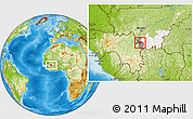 Physical Location Map of Yanfolila-Central, highlighted parent region, highlighted grandparent region