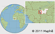 Savanna Style Location Map of Yanfolila-Central, highlighted parent region, highlighted grandparent region