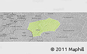 Physical Panoramic Map of Yanfolila-Central, desaturated