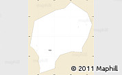 Classic Style Simple Map of Yanfolila-Central, single color outside