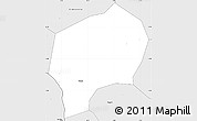 Silver Style Simple Map of Yanfolila-Central
