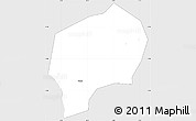 Silver Style Simple Map of Yanfolila-Central, single color outside