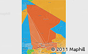 Political Shades 3D Map of Tombouctou