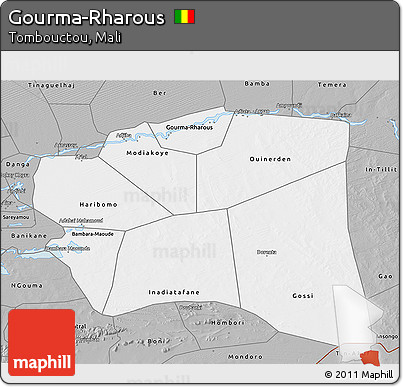 Gray 3D Map of Gourma-Rharous