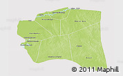 Physical 3D Map of Gourma-Rharous, cropped outside
