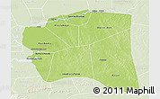 Physical 3D Map of Gourma-Rharous, lighten