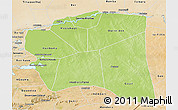 Physical 3D Map of Gourma-Rharous, satellite outside