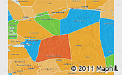 Political 3D Map of Gourma-Rharous, political shades outside