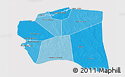 Political Shades 3D Map of Gourma-Rharous, cropped outside