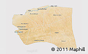 Satellite 3D Map of Gourma-Rharous, cropped outside