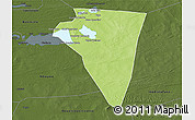 Physical 3D Map of Bambara-Maoude, darken