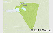 Physical 3D Map of Bambara-Maoude, lighten