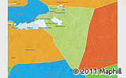 Physical 3D Map of Bambara-Maoude, political outside