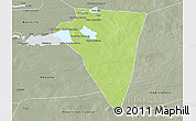 Physical 3D Map of Bambara-Maoude, semi-desaturated